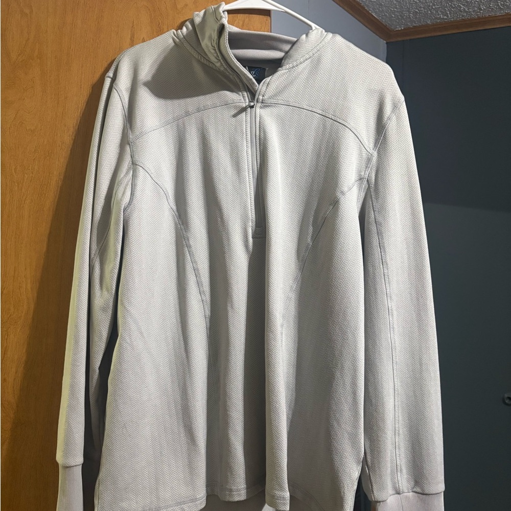 Men's Gray Half-Zip Sweater
